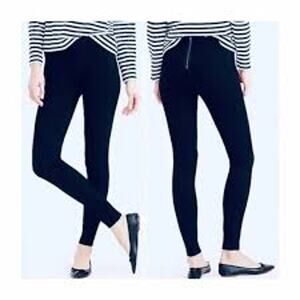 J. Crew Pixie Pants Black Skinny Leg Elastic Waist Cropped Women 6S Petite